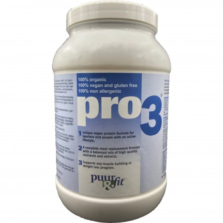 Pro3 bio vegan proteïne (750g - Puur&Fit)
