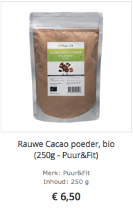 rauwe cacaopoeder kopen